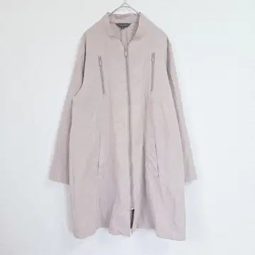 Natural Basic M 베이지 롱 자켓 집업