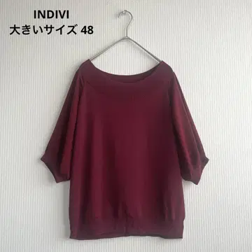 새상품급 인디비 니트 상의 빅 사이즈 48 INDIVI 가을