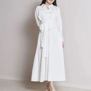 herlipto peplum poplin shirt dress