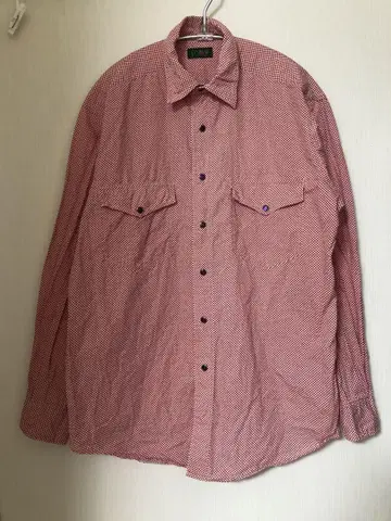 J.CREW 빨흰 깅엄 체크 패턴 긴팔 셔츠