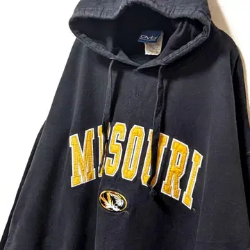 OVB 미주리 타이거즈 로고 자수 후드 맨투맨 블랙 2XL 구제 의류
