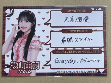 AKB48 SPECIAL 복권 오리지널 포교 카드