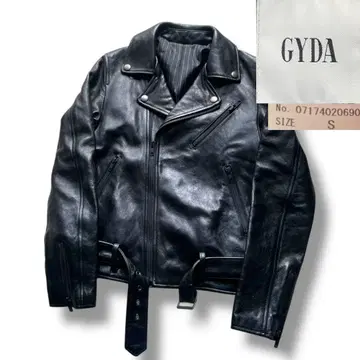 미사용품 GYDA 램 가죽 천연 가죽 라이더 자켓 더블 size S