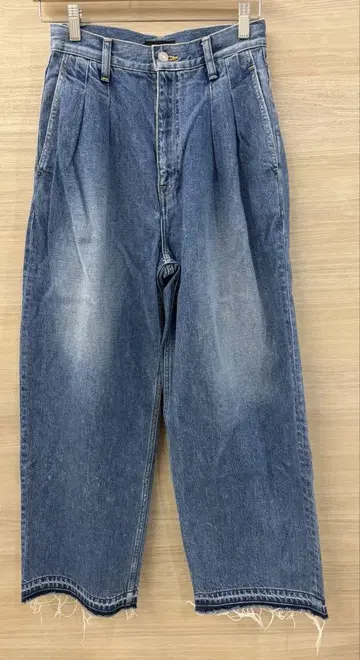 드로어 drawer 데님 턱 팬츠 34