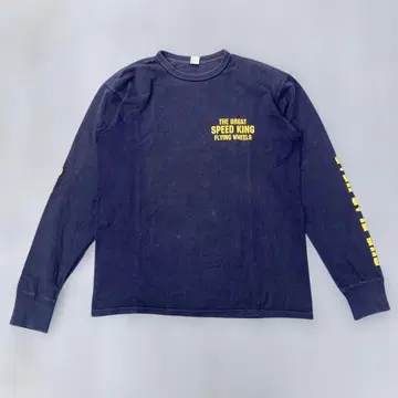 THE FLAT HEAD 긴팔 티셔츠 롱T 프린트 로고 일본제 구제 의류