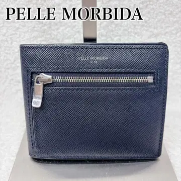새상품급 페레 모르비다 PELLE MORBIDA 접이식 지갑 네이비
