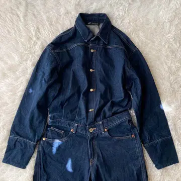 컨디션 최상 ZARA 자라 올인원 점프수트 인디고 S