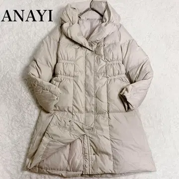 ANAYI 아나이 볼륨 컬러 다운 자켓 베이지 A라인