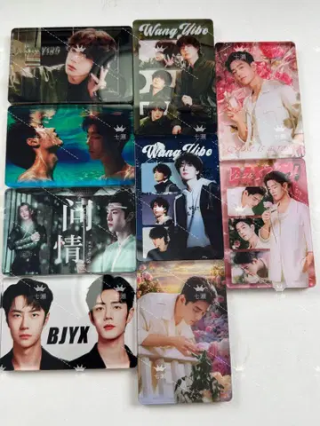 bjyx 샤오잔 왕이보 아크릴 마그넷 6개 세트