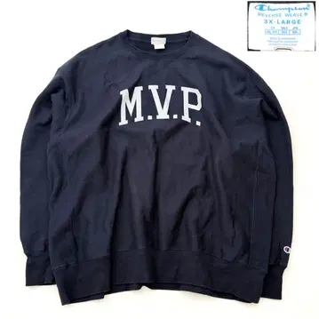 3XL Champion 리버스 위브 맨투맨 네이비