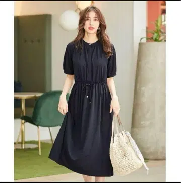 any SiS 에어리 드레이프 스무스 원피스 M 사이즈 포켓 부착