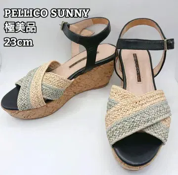 새상품급! PELLICO SUNNY 펠리코 웨지솔 샌들 23cm