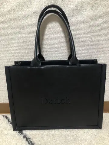Darich 로고 가죽 토트백