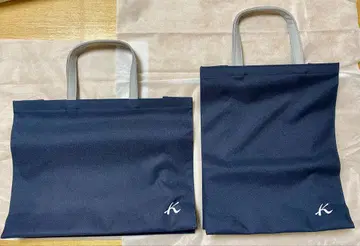 키타무라 백 토트백 쇼핑백 네이비 장미 가능