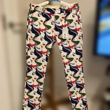 LOUDMOUTH 남성용 스트레치 트윌 패턴 팬츠 Susie L 사이즈