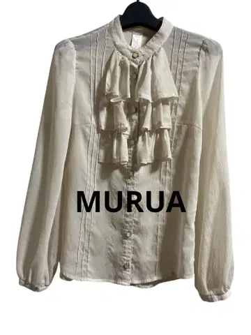 MURUA 시어 셔츠 프릴 셔츠
