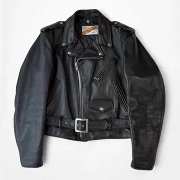 80s 90s Schott 618 가죽 라이더 자켓 42 XL