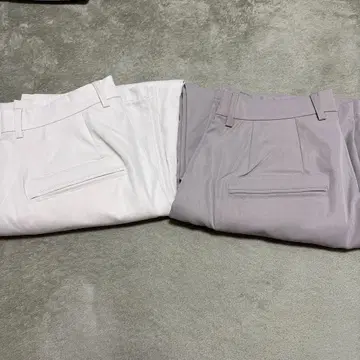 remer 화이트 그레이 투 턱 슬랙스 2세트