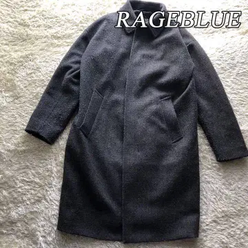 RAGEBLUE 레이지블루 글렌체크 코트 M 그레이