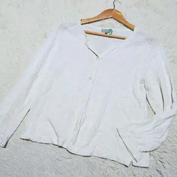 [ 레어 ] 마가렛호웰 린넨 가디건 아이보리 린넨 빅 사이즈