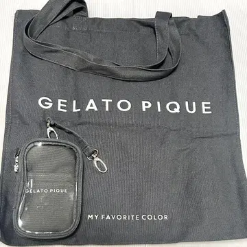GELATO PIQUE 칼리 파우치 토트백 블랙 다크 그레이