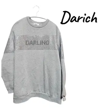 [ 새상품급 ] Darich 스톤 장식 크루넥 맨투맨