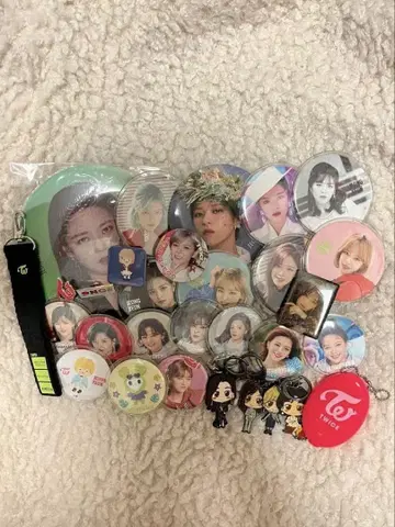 TWICE 정연 캔뱃지 스트랩 set