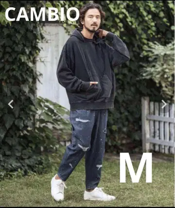 새상품 CAMBIO Herringbone Denim 페인터 팬츠 M