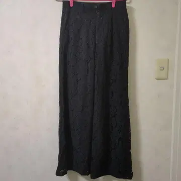 CLEL 블랙 레이스 팬츠 S 사이즈
