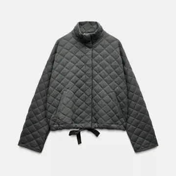 ZARA 다크 그레이 퍼프 자켓