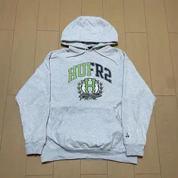 HUF x FR2 콜라보 후드티 XL 그레이 후디