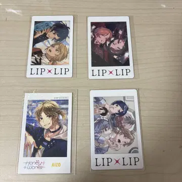 LIP x LIP HoneyWorks 캐릭터 카드 4장 세트