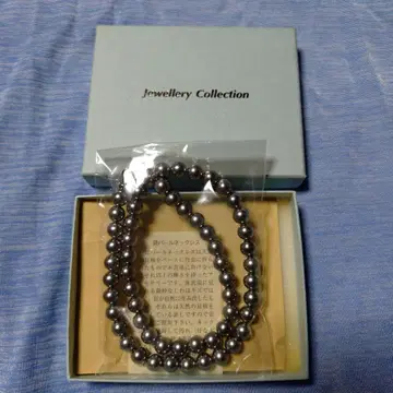 그레이 진주 목걸이 약 40cm