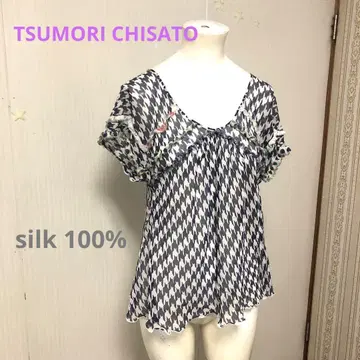 TSUMORI CHISATO 실크 튜닉 반팔