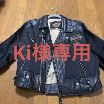Harley-Davidson 싱글 라이더 자켓 블랙