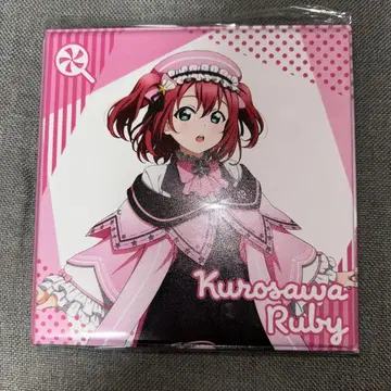 Aqours CLUB 2024 캔뱃지 & 아크릴 카드 세트 쿠로사와 루비