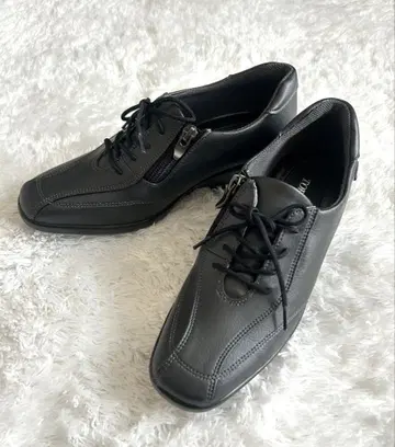 컨디션 최상 TOP DRY 고어텍스 블랙 가죽 스니커즈 23cm