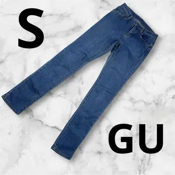 [ GU ] 여성용 스키니 청바지 S 블루