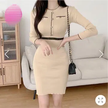 한국 니트 버튼 원피스 그레일 쉬인 GU 스나이델 다리치
