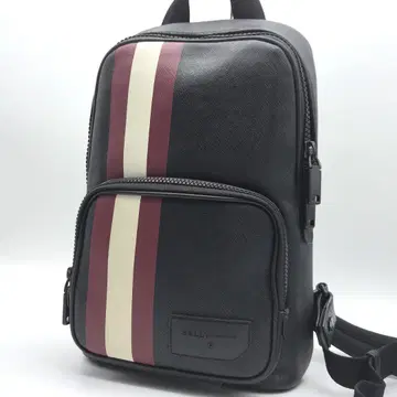 최근 모델 BALLY 바디백 레스포 블랙 천연 가죽 사피아노