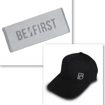 BE:FIRST 로고 페이스 타월 로고 캡