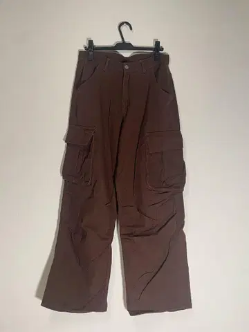 브라운 카고 팬츠 4 포켓