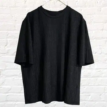 SHEIN 쉬인 썸머 니트 반팔 라메 상의 블랙 반짝임 M