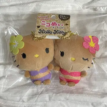 니코 헬로키티 일광화상 키티 갸루키티 봉제 인형 키링