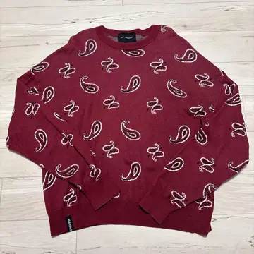 MARBLES 마블즈 니트 페이즐리 무늬