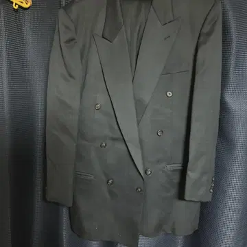GRANCESCO UOMO 더블 브레스트 수트 블랙 셋업
