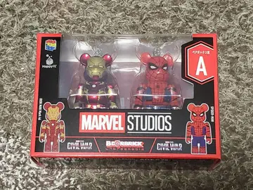 MARVEL BE@RBRICK A상 아이언맨 스파이더맨 2체 세트