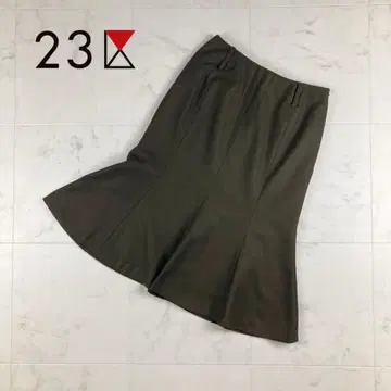 새상품급 23구 페플럼 스커트 카키 사이즈 36*IC159