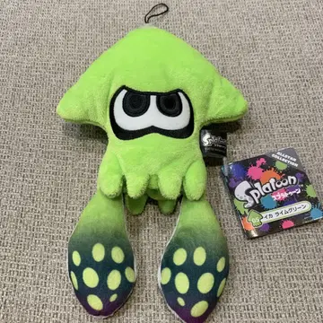 Splatoon 봉제 인형 오징어 라임 그린 S