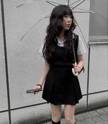 [ nugu ] 반팔 스트라이프 셔츠 베스트 set